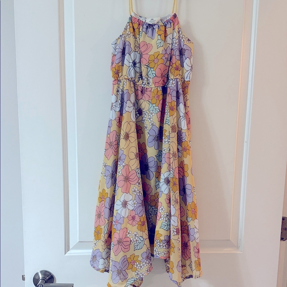 H&M Kids Floral Dress - Yellow, Purple, Pink